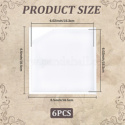 Pochettes carrées en PVC autocollantes pour agenda&nbsp;AJEW-CP0011-59A