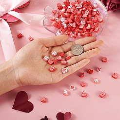 Valentinstag Thema handgefertigte Fimo-Perlen&nbsp;FIND-CW0001-25