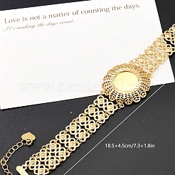 Eleganti bracciali a maglie in ottone in stile vintage per donna&nbsp;TD0107-3