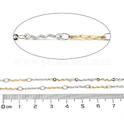 Catene a maglie ondulate in acciaio inossidabile 304 placcate ioni (ip)&nbsp;CHS-M005-08GP