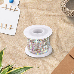 2 Reihe Glas-Strass-Autoaufkleber&nbsp;DIY-WH20023-39B