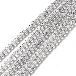 Brins de perles de verre de couleur dégradé transparent&nbsp;GLAA-H021-01B-28