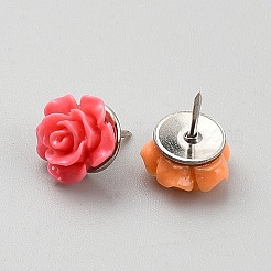 Chinchetas de resina rosa&nbsp;AJEW-WH20033-068P