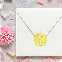 6 selbstklebende geprägte Aufkleber aus Aluminiumfolienpapier mit Mustern&nbsp;DIY-WH0451-003