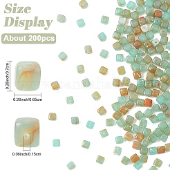 201pcs 53g perles acryliques transparentes&nbsp;OACR-YW0003-78B