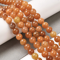 Chapelets de perles en aventurine rouge naturelle&nbsp;G-H067-A02-10MM