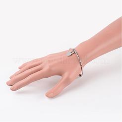 Bracciali a polsino in acciaio inossidabile 304 anti-ossidazione&nbsp;BJEW-JB02389-04
