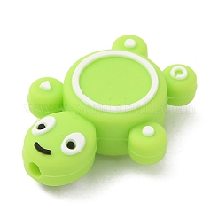 Cuentas de silicona de tortuga&nbsp;SIL-WH0002-81E