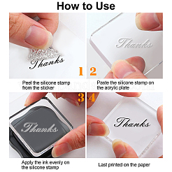 PVC-Plastikstempel&nbsp;DIY-WH0167-56-1142