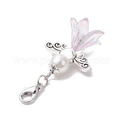 8 pz 8 colori stagione delle nozze angelo perle di vetro e decorazioni pendenti in acrilico&nbsp;HJEW-JM01924-01