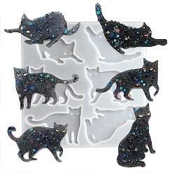 Stampi in silicone fai da te cabochon per gatti&nbsp;LS-SIMO-R002-03