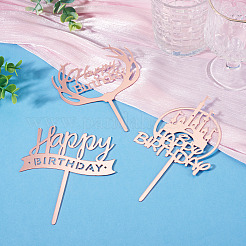 3 pieza de 3 estilos de adornos acrílicos para tartas&nbsp;FIND-TA0010-38A