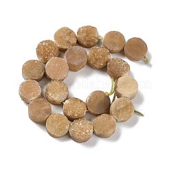 Galvani natürliche druzy Achat Perlen Stränge&nbsp;G-M433-01H