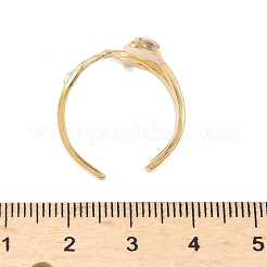 Manschettenringe aus Edelstahl 304 mit Glas-Strass&nbsp;LS-RJEW-S626-08G