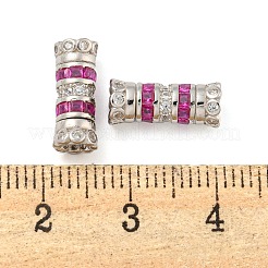 925 Sterling Silber mit Strass-Schraubverschlüssen&nbsp;STER-B005-41B-P