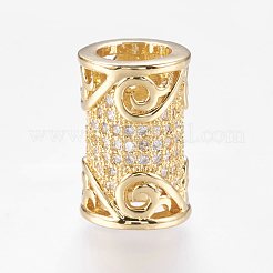 Perline zirconi micro pave  in ottone&nbsp;ZIRC-J018-32