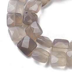 Fili di perle agata grigio naturale &nbsp;G-K359-B12-01
