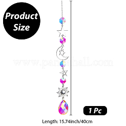 1pc de grandes décorations suspendues en fer&nbsp;DJEW-CN0001-37C