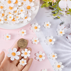 100 pièces 3 styles cabochons en résine opaque&nbsp;RESI-PA0001-15