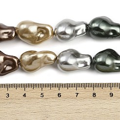 Fili di perle di vertro placcato&nbsp;GLAA-H039-07I