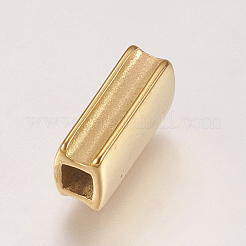 Ionenplattierung (IP) 304 Edelstahl-Schiebe-Charms&nbsp;STAS-F144-024G-6.5x11