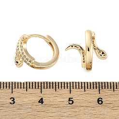 Ottone zirconi Orecchini a cerchio&nbsp;EJEW-Q014-39G