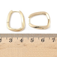Aretes de aro rectangulares de latón&nbsp;EJEW-D320-24G