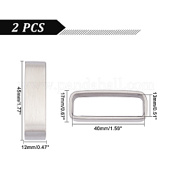 304 Edelstahl-Gürtelhalter Gürtelschlaufe Ring Schnalle Teile&nbsp;LS-DIY-WH0304-355