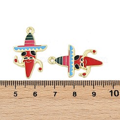 Colgantes de esmalte de aleación con tema cinco de mayo&nbsp;ENAM-V001-05A-G