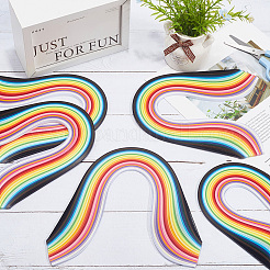 260 bande de papier pour quilling rectangulaire de 26 couleurs&nbsp;DIY-WH20032-31A