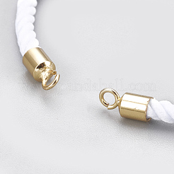Fabrication de bracelet en corde de coton&nbsp;KK-F758-03L-G