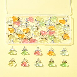 40 Stück 10 Farben Acrylglas Anhänger&nbsp;PALLOY-FS00018