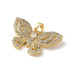 Pendentifs avec zircon cubiques à micro-pavés en laiton&nbsp;KK-P320-03A-G