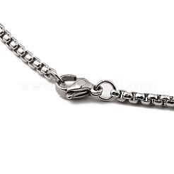 Collier pendentif dragon en alliage avec 201 chaînes en acier inoxydable&nbsp;NJEW-D053-02AS
