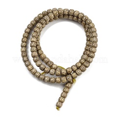 Natürlicher Rudraksha-Bodhi-Saatperlen-Strang&nbsp;WOOD-B010-A03-7x8mm