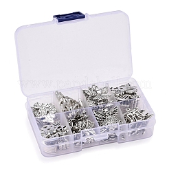 80pcs 8 estilos colgantes de aleación de estilo tibetano&nbsp;TIBEP-LS0001-07