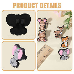 24 pièce de 6 styles de décorations de paille en plastique de style dessin animé&nbsp;FIND-FH0011-91