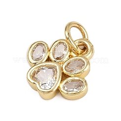 Ciondoli in ottone zirconi chiari micro pavé&nbsp;KK-D409-09G