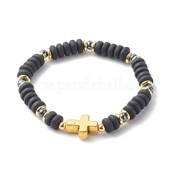 Ensembles de bracelets extensibles en perles d'argile polymère faites à la main&nbsp;BJEW-JB06559