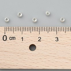 Perles d'espacement rondes en laiton plaquées sur crémaillère&nbsp;X1-KK-I601-3mm-S-RS