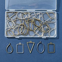 38 Stück 19 Stile Legierungsanhänger mit offener Rückseite&nbsp;FIND-FS0003-61