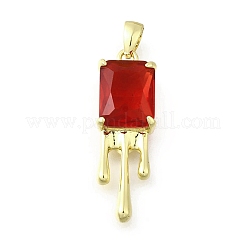 Pendenti in ottone con zirconi cubici&nbsp;KK-U072-33G