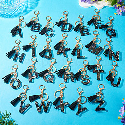 1 llavero de resina con forma de letra&nbsp;KEYC-TADJ0001-09N