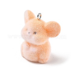 Pendentifs en résine floquée&nbsp;FIND-A061-01F
