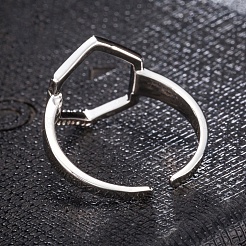 Verstellbare Edelstahl-Fingerringe&nbsp;RJEW-EE0002-01P