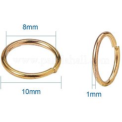 Messing Open Ringe springen&nbsp;KK-PH0006-10mm-G