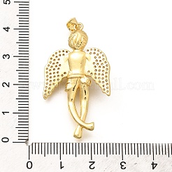 Porte micro ouvrent pendentifs zircone cubique en laiton de placage&nbsp;KK-L226-019G