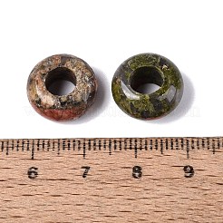 Natürliche unakite europäische perlen&nbsp;G-N359-17A-03
