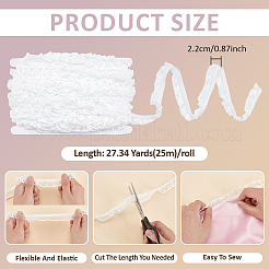 25 m de ruban froissé en nylon avec dentelle élasthanne&nbsp;OCOR-BC0009-48A