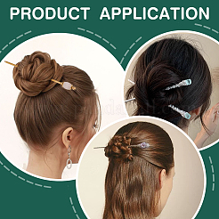 2 x Haarstab aus Messing.&nbsp;OHAR-PH00008